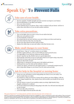 Preventing Falls infographic